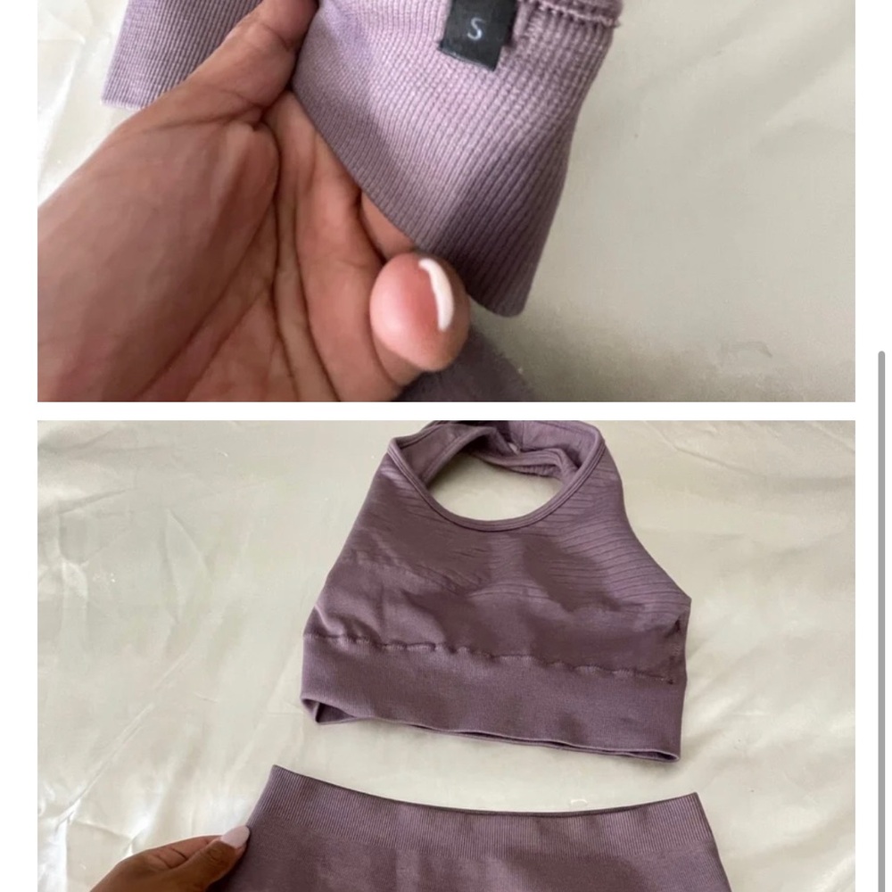 Alphalete amplify beautiful fall color top small bottom m worn once
